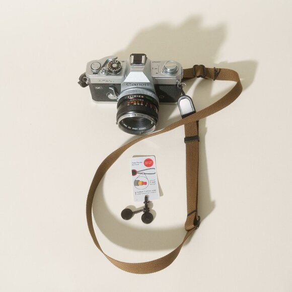 COYOTE / COPPER  / TAN Dual Adjustable Camera Neck Strap w/ Peak Design Anchors - Picture 3 of 10
